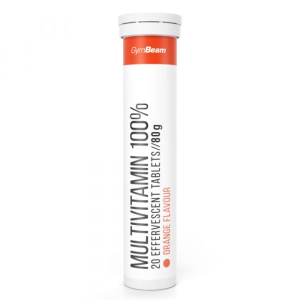 Multivitamín 100% 20ks šumivých tab. 80 g GymBeam 1