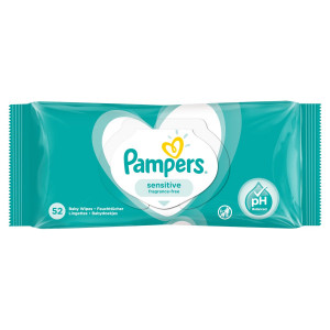Pampers Fresh Sensitive, vlhčené obrúsky 52 ks 23