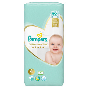 Pampers Premium Care Veľ.4, 9-14kg, Plienky 52ks 13