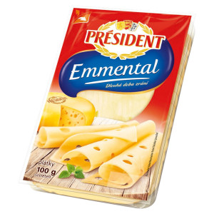 Syr Ementál plátky 100g Président 3
