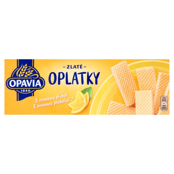 Opavia Zlaté Oplátky citrónová príchuť 146 g 1