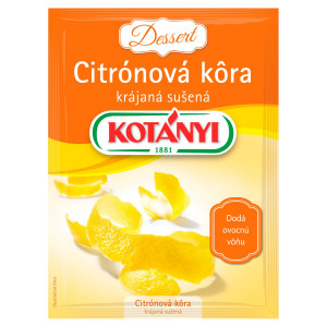 Citrónová kôra krájaná sušená 14g Kotányi 8