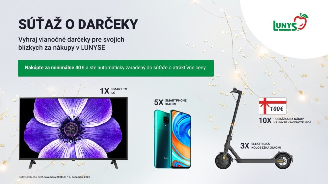 VIANOČNÁ SÚŤAŽ O DARČEKY