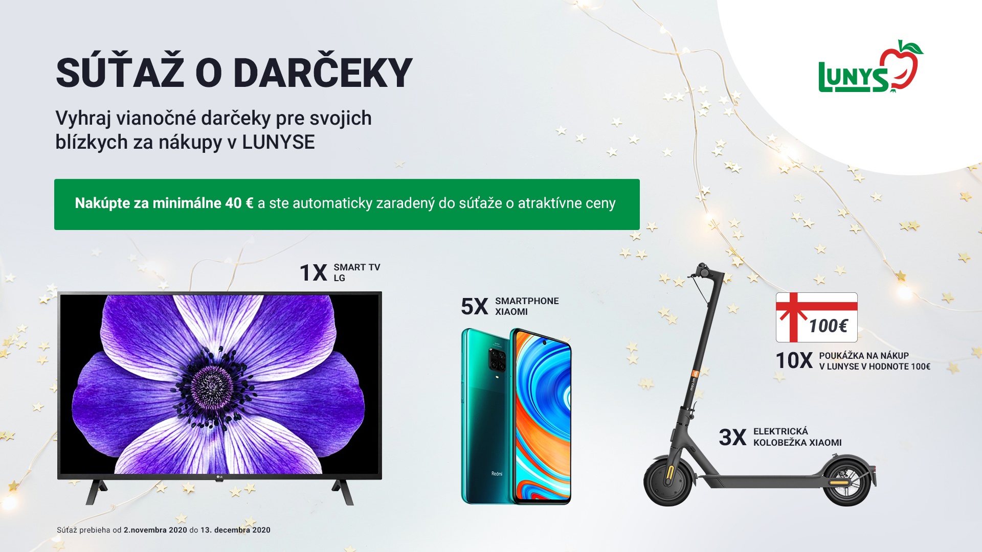 VIANOČNÁ SÚŤAŽ O DARČEKY