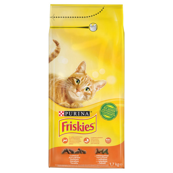 Friskies cat, 5 sľubov kura so zeleninou 1,7kg 1