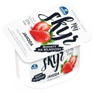 Skyr 0% jahoda MILKO 130g VÝPREDAJ 17