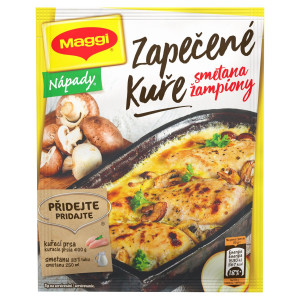 MAGGI Nápady Zapekané kura so šamp. a smotanou 30g 3