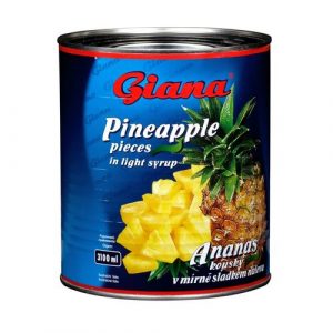 Kompót ananás krájaný 3050 g Giana 4