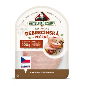 Šunka Debrecínská pečeně nárez bravčový 100g, KU 10 Šunka Debrecínská pečeně nárez bravčový 100g, KU 10