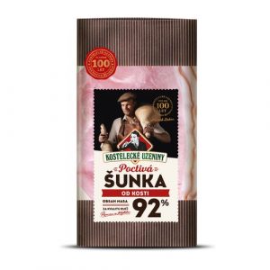 Šunka Poctivá od kosti nárez bravčový 92% 100g, KU 12 Šunka Poctivá od kosti nárez bravčový 92% 100g, KU 12
