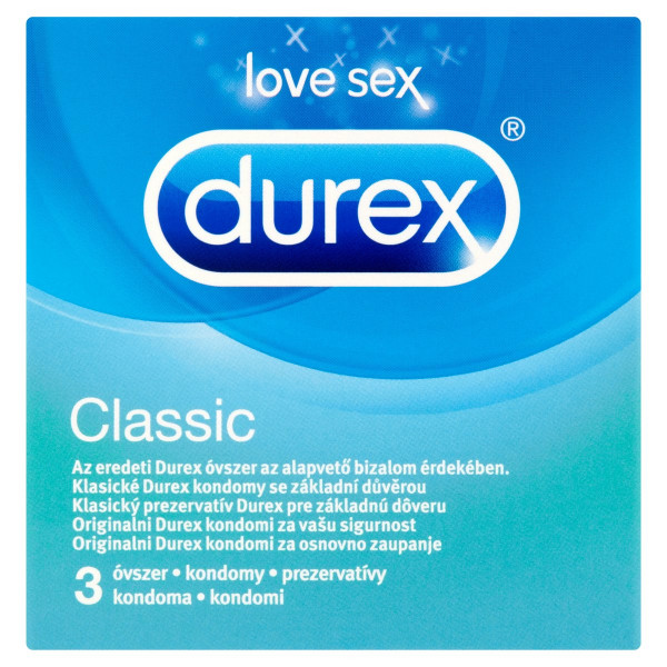 Durex Classic prezervatívy 3 ks 1