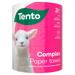 Tento Complex papierové utierky 3 vs. 1 kotúč 4
