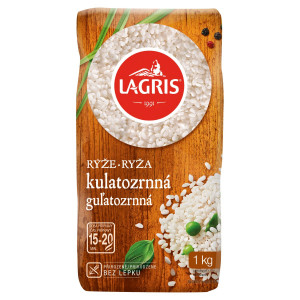 Ryža Guľatozrnná lúpaná 1kg Lagris 11