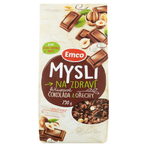 Müsli chrumkavé čokoláda a orechy 750g Emco 4