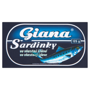 Sardinky vo vlastnej šťave 125g Giana 8