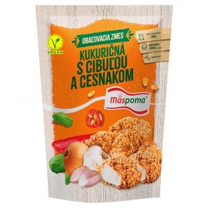 Obaľovacia zmes - kukuričná s cibuľou a cesnakom 220g Mäspoma 17