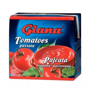 Paradajky lúpané pasírované 500g Giana 20