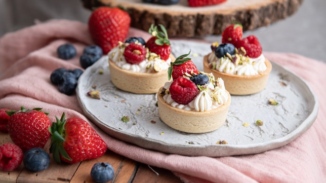 Vanilkové tartaletky s mascarpone krémom