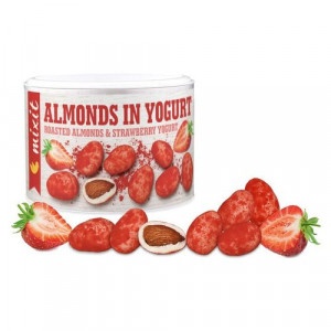 Mandle v jogurte s jahodovým prachom 240g, Mixit 9