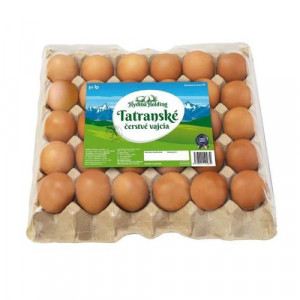 Vajcia klietkový chov L 30ks Tatranské 7