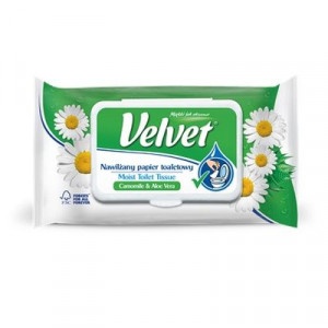 Velvet, toaletný papier vlhčený Camomile 42 ks 7