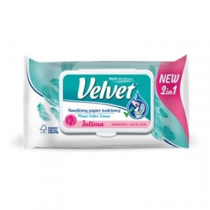 Velvet, toaletný papier vlhčený Intima 42 ks 8