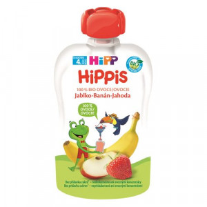 HiPP BIO 100% ovocie Jablko-Banán-Jahoda, 100g 4 HiPP BIO 100% ovocie Jablko-Banán-Jahoda, 100g 4