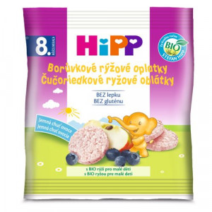 HiPP BIO Čučoriedkové ryžové oblátky, 30g 21