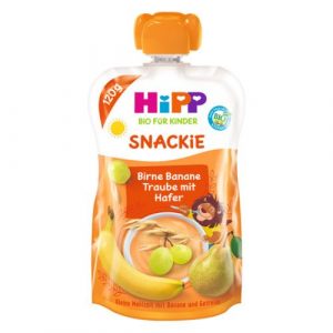 HiPP BIO Hruška, Banán, Biele hrozno, Ovos 120g 5 HiPP BIO Hruška, Banán, Biele hrozno, Ovos 120g 5
