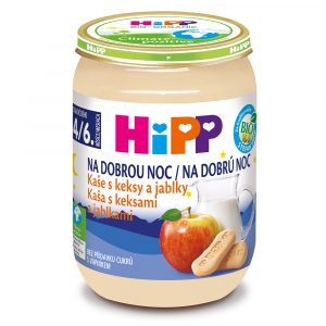 HiPP BIO Kaša na dobrú noc Keksy a jablko, 190g 9