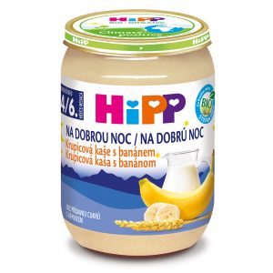 HiPP BIO Kaša na dobrú noc Krupica banán, 190g 10