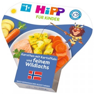HiPP Zemiaky so zeleninou a jemným lososom, 250g 2
