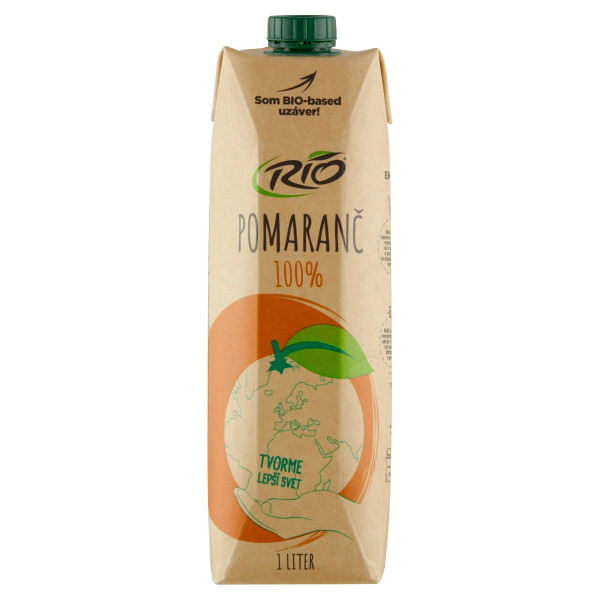 Rio 100% pomaranč 1l 1
