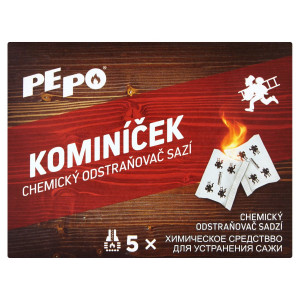 Pe-Po Kominíček 14g,chemický odstraňovač sadzí 5ks 6
