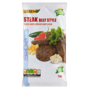 Mrazený Vegan Steak beef style 1kg Goody Foody 20