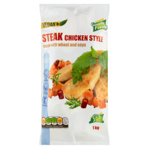 Mr.Vegan Steak chicken style 1kg Goody Foody 5