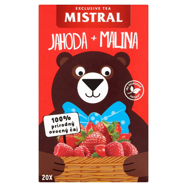 Mistral Jahoda+malina ovoc. čaj s príchuť. 20x2,2g 1