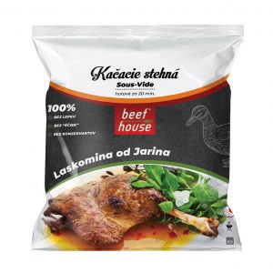 Kačacie stehná s kožou 500g Sous-vide, Beef House 6 Kačacie stehná s kožou 500g Sous-vide, Beef House 6