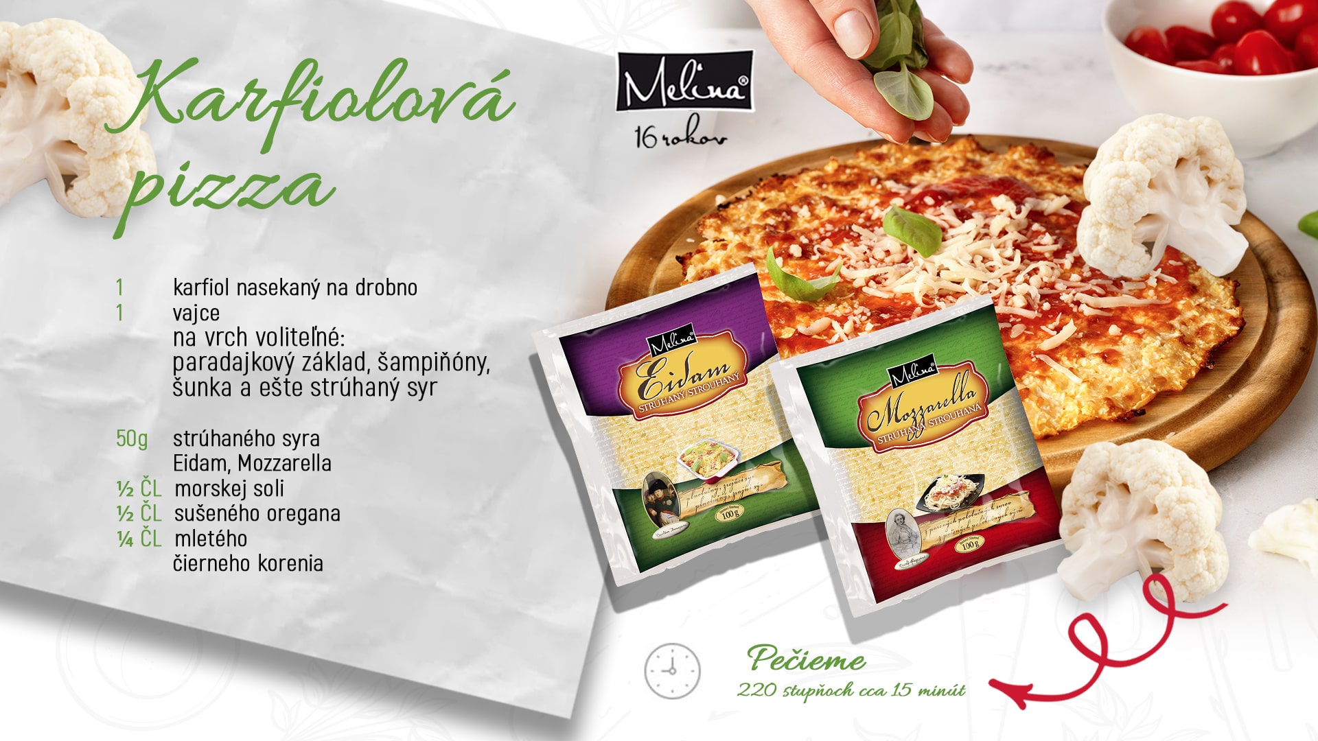 Karfiolová pizza
