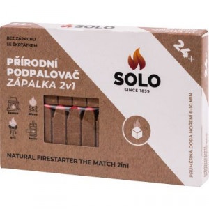 Solo Ekologický podpaľovač Zápalka 2v1 24ks 11