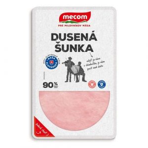 Šunka dusená nárez bravčový 90% 100g, Mecom 5