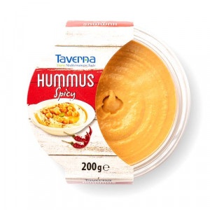 Taverna Hummus Spicy - pikantný cícerový dip 200g 72 Taverna Hummus Spicy - pikantný cícerový dip 200g 72