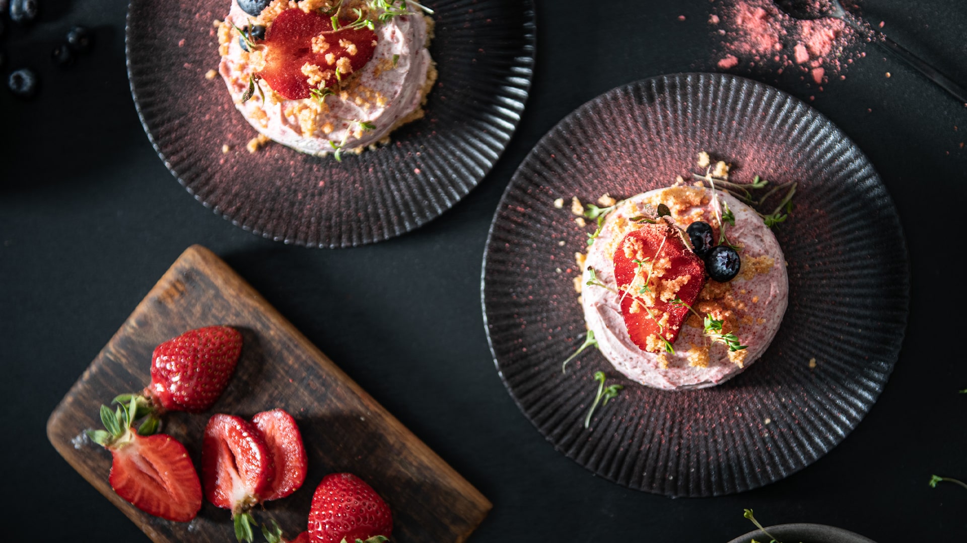 Jahodový mini cheesecake