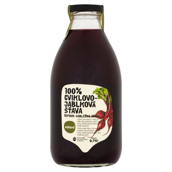 Zdravo 100% šťava Cviklovo-jablková 750ml 1