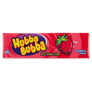 Wrigley's Hubba Bubba Strawberry žuvačky 5ks/35g 12