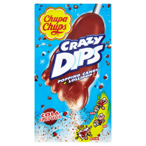 Chupa Chups Lízatko, Crazy Dips Cola 14 g 24