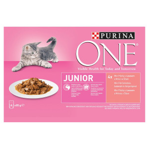 Purina ONE Junior losos s mrkvou 4x85 g 8