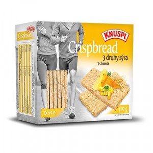 Knuspi Crispbread 150g, 3 druhy syra 5