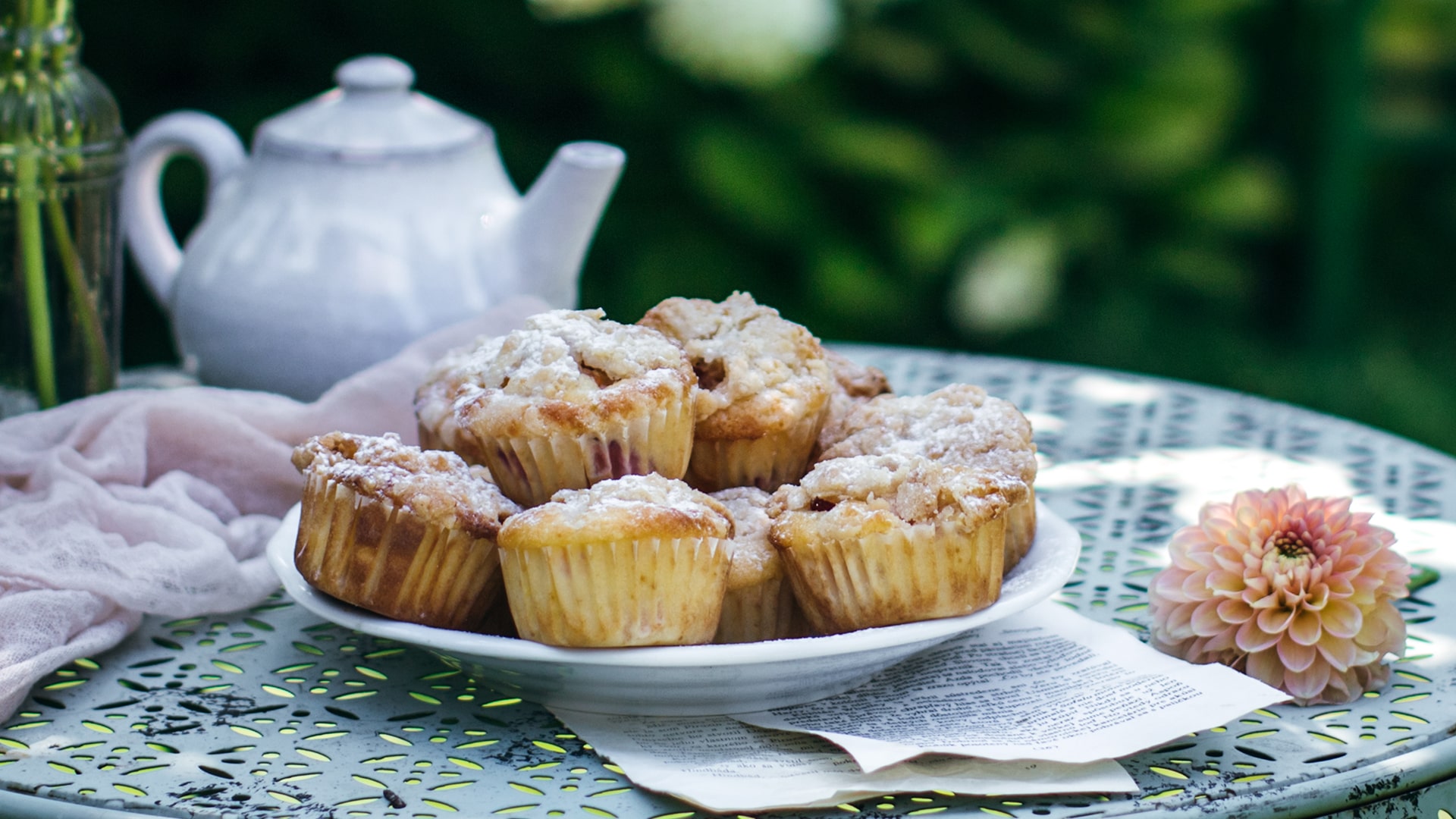 Broskyňové muffiny