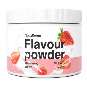 Flavour powder Jahodový krém 250g GymBeam 6